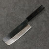 Minamoto Akitada White Steel No.2 Black Finished Nakiri  165mm Ebony Wood Handle - Japanny - Best Japanese Knife