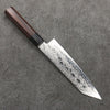 Seisuke AUS10 Mirror Crossed Bunka  180mm Rosewood (Ferrule: Black Pakka Wood) Handle - Japanny - Best Japanese Knife