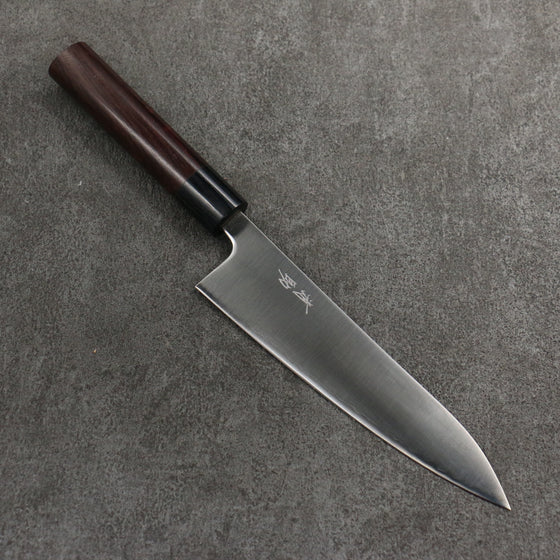 Seisuke Blue Super Gyuto  180mm Rosewood (Ferrule: Black Pakka Wood) Handle - Japanny - Best Japanese Knife