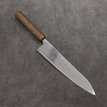  Seisuke VG10 Mirrored Finish Damascus Gyuto  240mm Oak Handle - Japanny - Best Japanese Knife