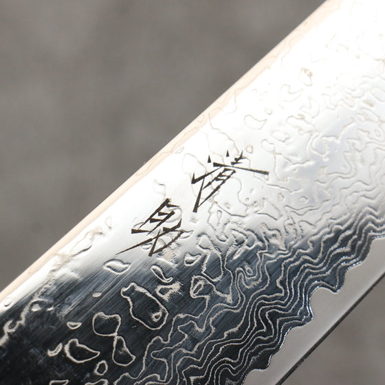 Seisuke VG10 Mirrored Finish Damascus Gyuto  240mm Oak Handle - Japanny - Best Japanese Knife