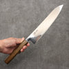 Seisuke VG10 Mirrored Finish Damascus Gyuto  240mm Oak Handle - Japanny - Best Japanese Knife