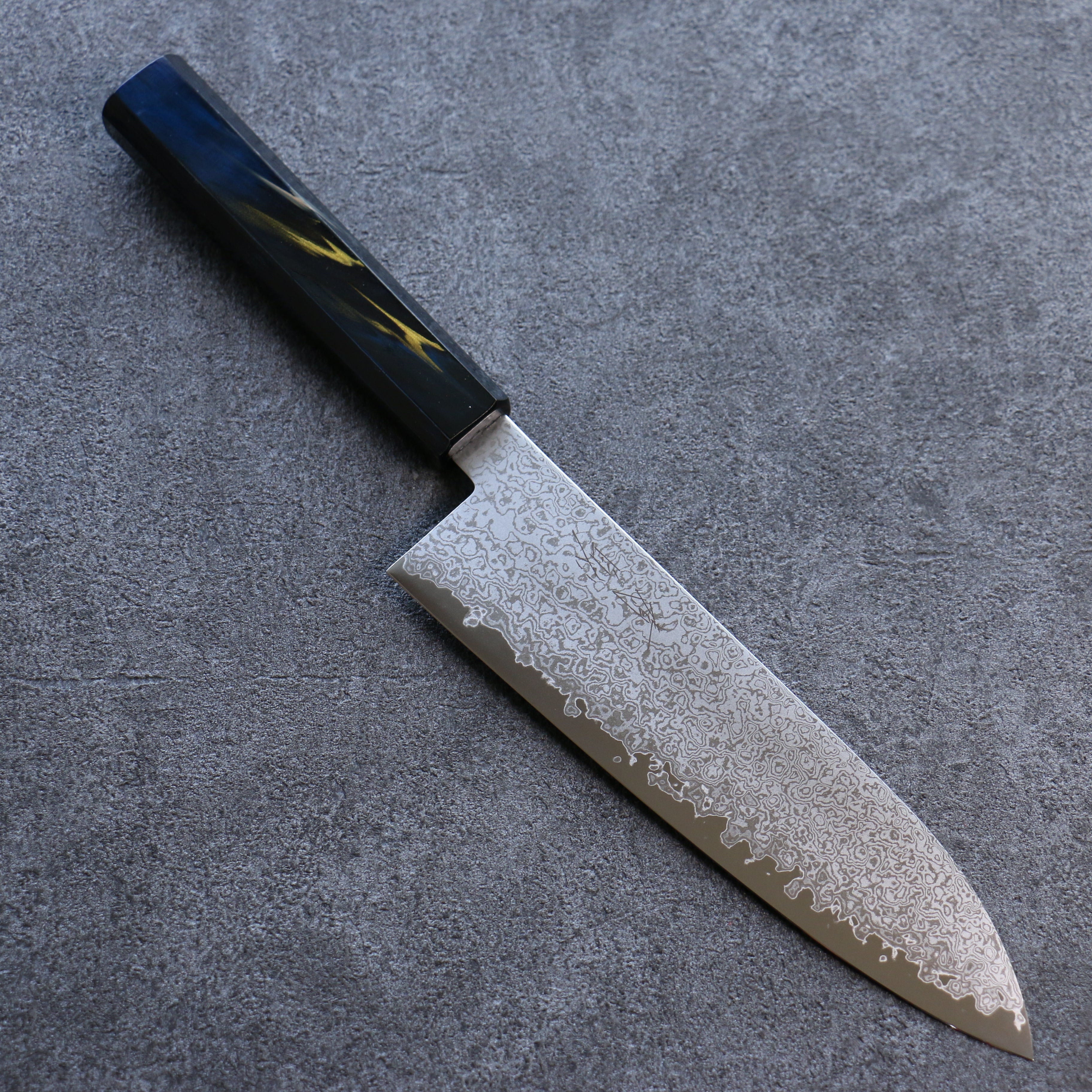 Seisuke VG10 Damascus Santoku 180mm Wood(Lacquered) Handle - Japanny - Best Japanese Knife