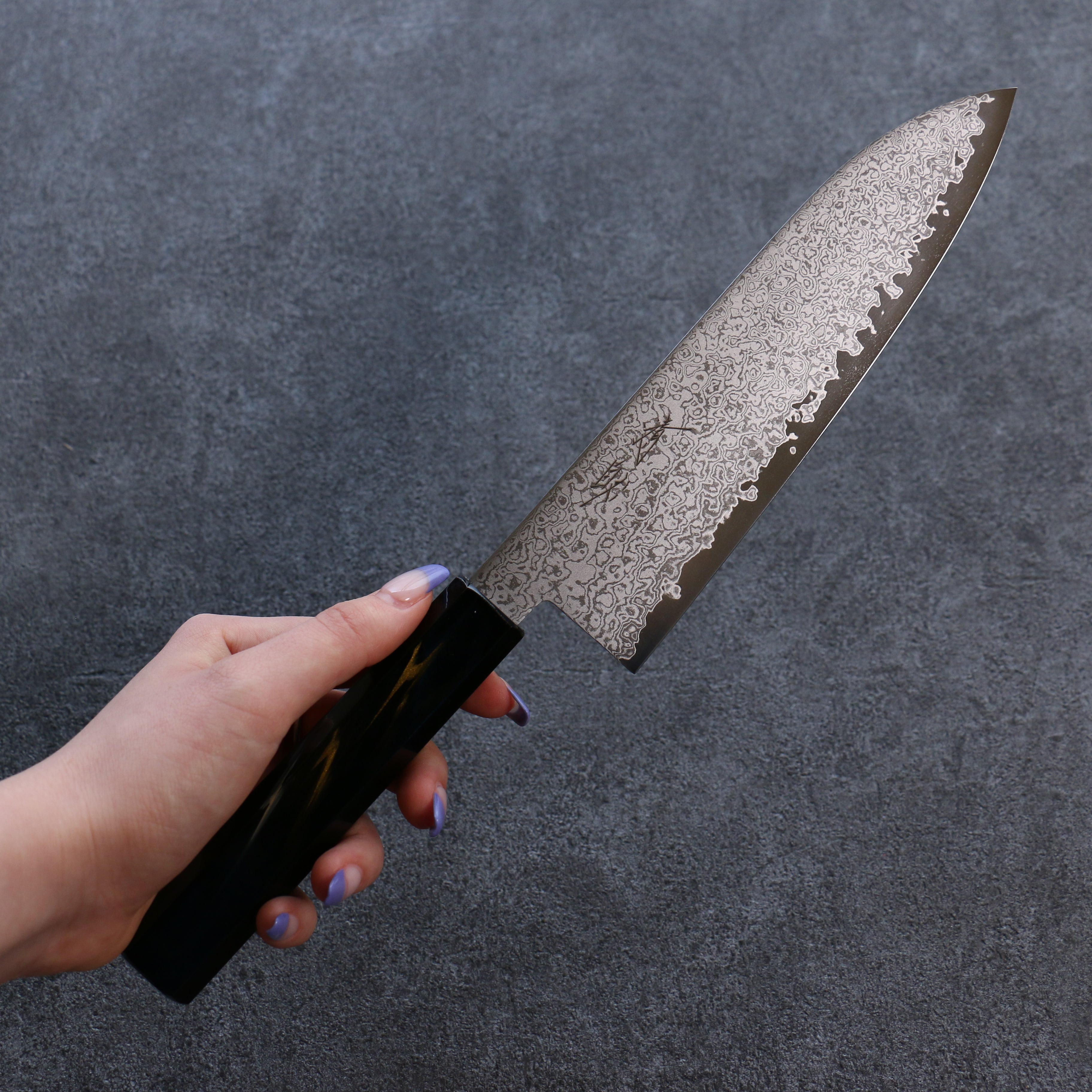 Seisuke VG10 Damascus Santoku 180mm Wood(Lacquered) Handle - Japanny - Best Japanese Knife