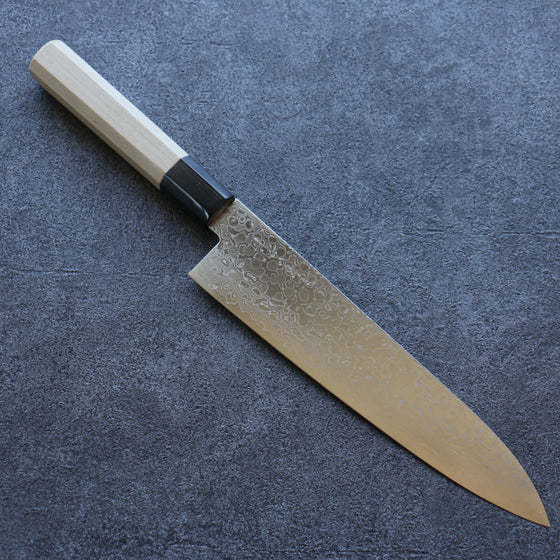 Misuzu AUS10 Damascus Migaki Finished Gyuto 210mm Magnolia Handle - Japanny - Best Japanese Knife