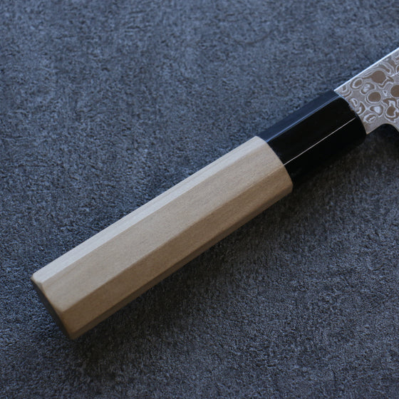 Misuzu AUS10 Damascus Migaki Finished Nakiri 165mm Magnolia Handle - Japanny - Best Japanese Knife