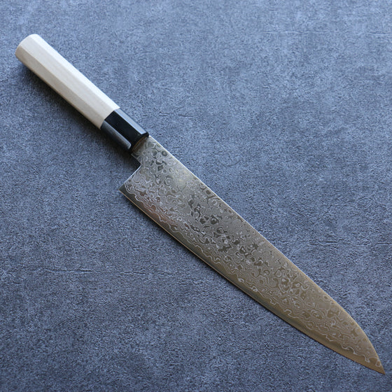 Misuzu AUS10 Damascus Migaki Finished Gyuto 240mm Magnolia Handle - Japanny - Best Japanese Knife