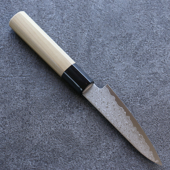 Seisuke VG10 Damascus Petty-Utility 105mm Magnolia Handle - Japanny - Best Japanese Knife