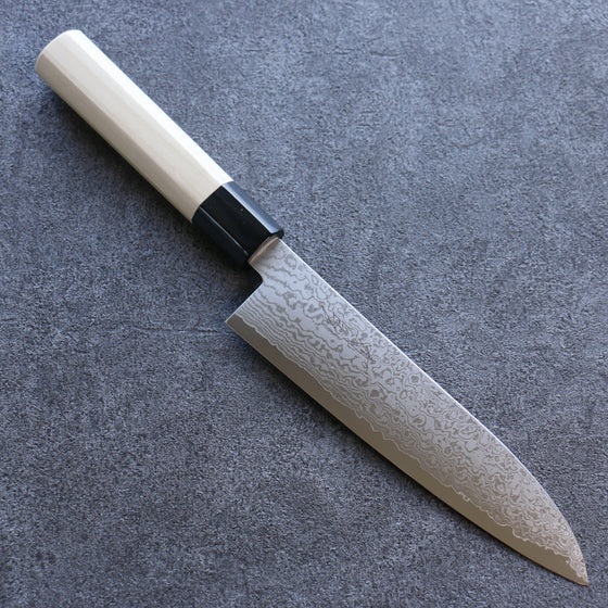 Seisuke VG10 Damascus Santoku 180mm Magnolia Handle - Japanny - Best Japanese Knife