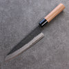 Nao Yamamoto Blue Steel Kurouchi Hammered(Maru) Gyuto 180mm Walnut Handle - Japanny - Best Japanese Knife