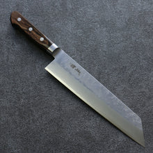  Seisuke Silver Steel No.3 Nashiji Kiritsuke Gyuto 210mm Brown Pakka wood Handle - Japanny - Best Japanese Knife