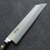 Seisuke Silver Steel No.3 Nashiji Kiritsuke Gyuto 210mm Brown Pakka wood Handle - Japanny - Best Japanese Knife