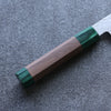 Seisuke Silver Steel No.3 Hammered Gyuto 210mm Walnut(With Double Green Pakka wood) Handle - Japanny - Best Japanese Knife