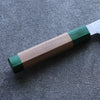 Seisuke Blue Super Hammered Bunka 165mm Walnut(With Double Green Pakka wood) Handle - Japanny - Best Japanese Knife