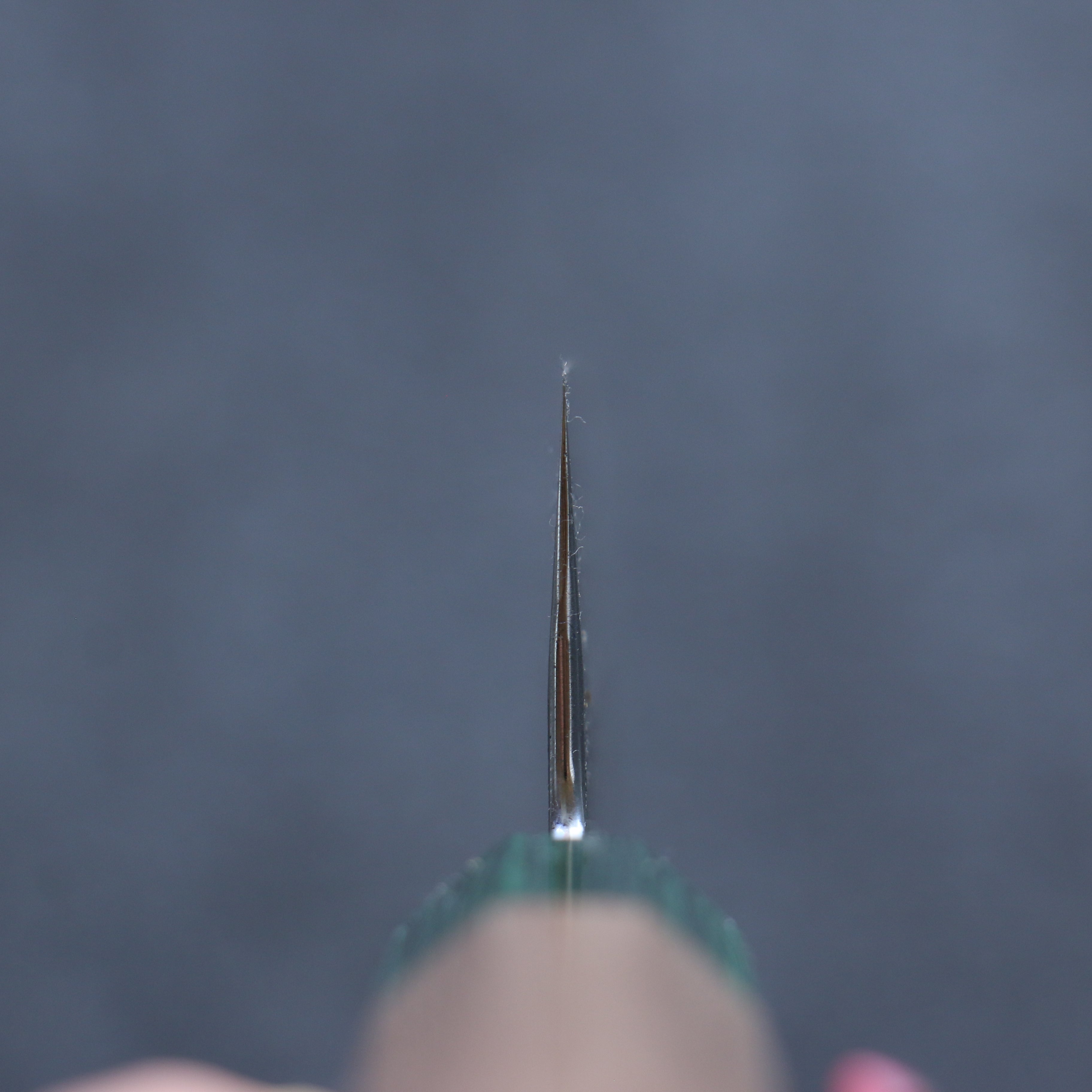 Seisuke Blue Super Hammered Bunka 165mm Walnut (With Double Green Pakka wood) Handle - Japanny - Best Japanese Knife