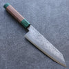 Seisuke Blue Super Hammered Bunka 185mm Walnut(With Double Green Pakka wood) Handle - Japanny - Best Japanese Knife