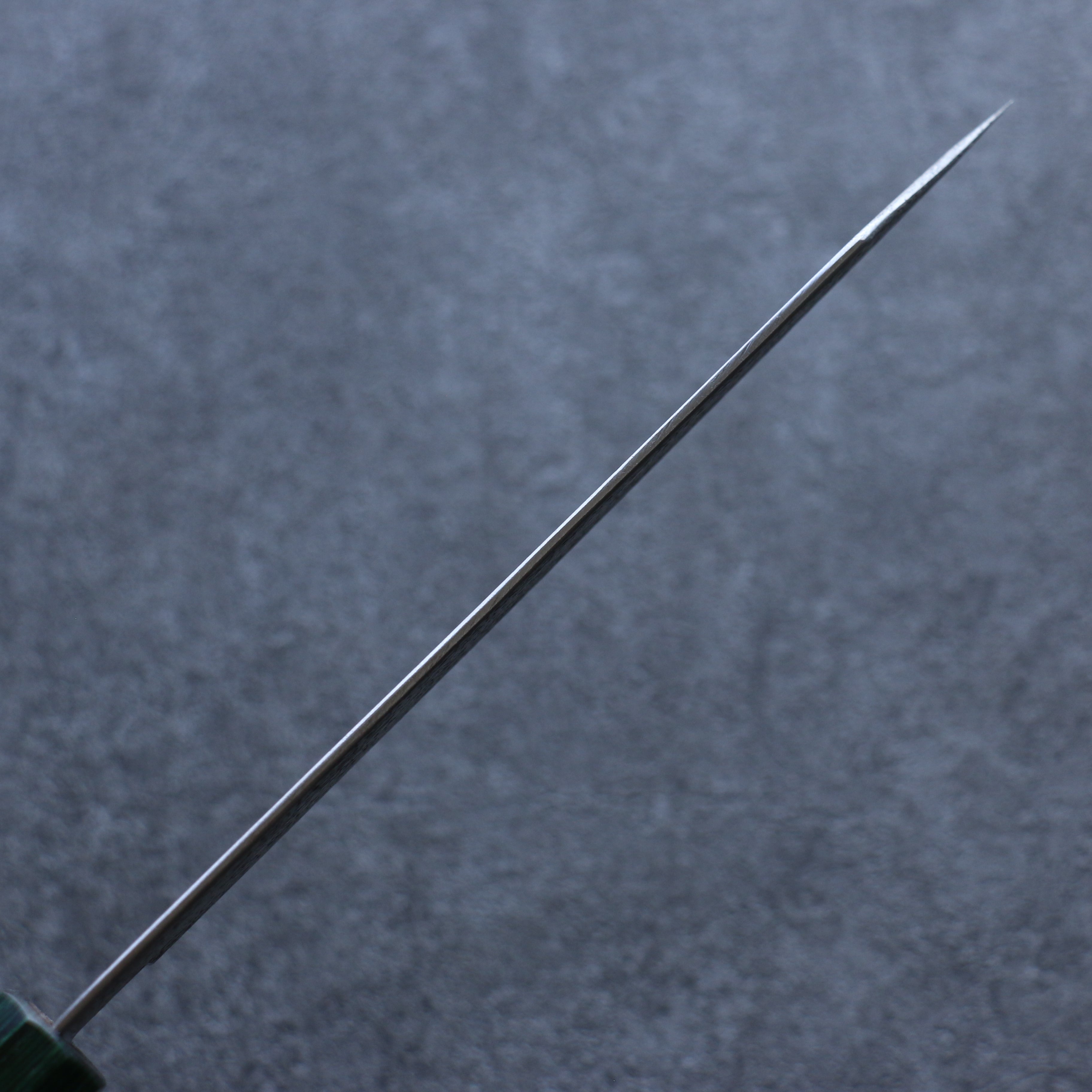 Seisuke Blue Super Hammered Bunka 185mm Walnut (With Double Green Pakka wood) Handle - Japanny - Best Japanese Knife