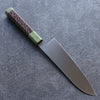 Sakai Takayuki JEWEL Emerald VG1 Santoku 180mm Wenge (Double Green Ring) Handle - Japanny - Best Japanese Knife