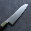 Sakai Takayuki JEWEL Emerald VG1 Santoku 180mm Wenge (Double Green Ring) Handle - Japanny - Best Japanese Knife