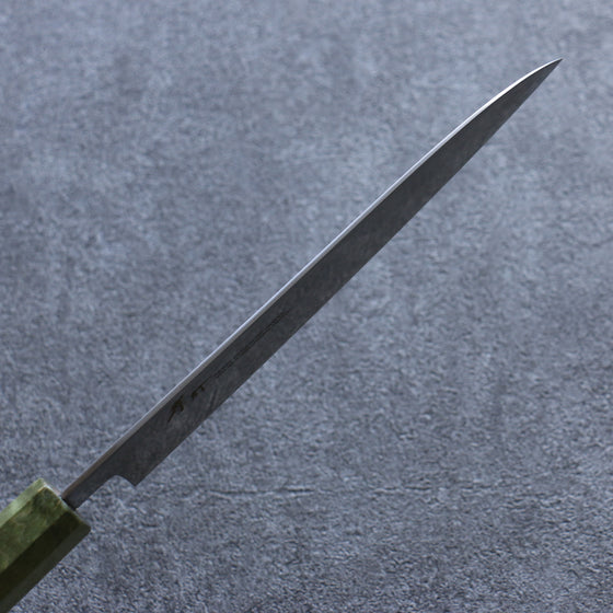 Sakai Takayuki JEWEL Emerald VG1 Santoku 180mm Wenge (Double Green Ring) Handle - Japanny - Best Japanese Knife