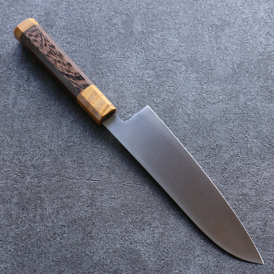 Sakai Takayuki JEWEL Topaz VG1 Santoku 180mm Wenge (Double Yellow Ring) Handle - Japanny - Best Japanese Knife