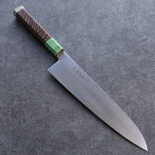  Sakai Takayuki Antares Emerald Uddeholm Swedish stain-resistant steel Gyuto 240mm Wenge (Double Green Ring) Handle - Japanny - Best Japanese Knife