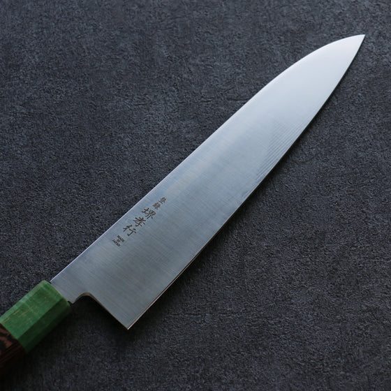 Sakai Takayuki Antares Emerald Uddeholm Swedish stain-resistant steel Gyuto 240mm Wenge (Double Green Ring) Handle - Japanny - Best Japanese Knife