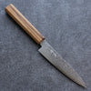 Seisuke ZA-18 Mirrored Finish Damascus Petty-Utility 135mm Oak Handle - Japanny - Best Japanese Knife