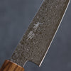 Seisuke ZA-18 Mirrored Finish Damascus Petty-Utility 135mm Oak Handle - Japanny - Best Japanese Knife