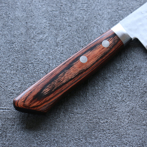 Seisuke VG1 Hammered Gyuto 180mm Mahogany Handle - Japanny - Best Japanese Knife