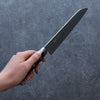 Seisuke VG10 Damascus Santoku 165mm Black Pakka wood Handle - Japanny - Best Japanese Knife