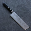 Seisuke VG10 Damascus Nakiri 165mm Black Pakka wood Handle - Japanny - Best Japanese Knife