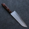 Seisuke VG1 Hammered Santoku 165mm Mahogany Handle - Japanny - Best Japanese Knife