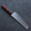 Seisuke VG1 Hammered Nakiri 165mm Mahogany Handle - Japanny - Best Japanese Knife