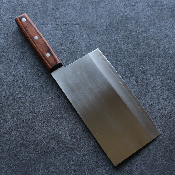 Seisuke VG10 Kasumitogi Chinese Cleaver 180mm Mahogany Handle - Japanny - Best Japanese Knife