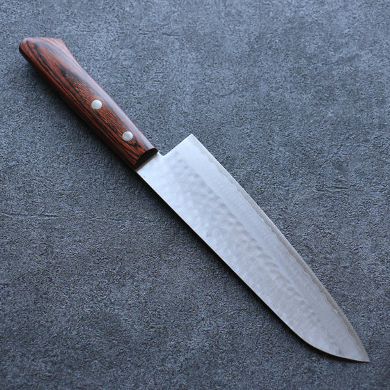 Seisuke VG1 Hammered Gyuto 180mm Mahogany Handle - Japanny - Best Japanese Knife