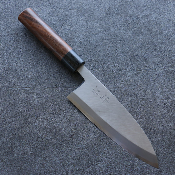 Seisuke Blue Steel Kasumitogi Deba 165mm Rosewood Handle - Japanny - Best Japanese Knife