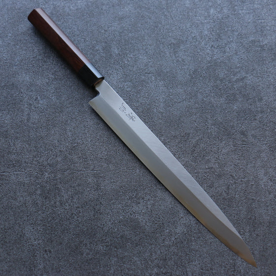 Seisuke Blue Steel Kasumitogi Yanagiba 300mm Rosewood Handle - Japanny - Best Japanese Knife