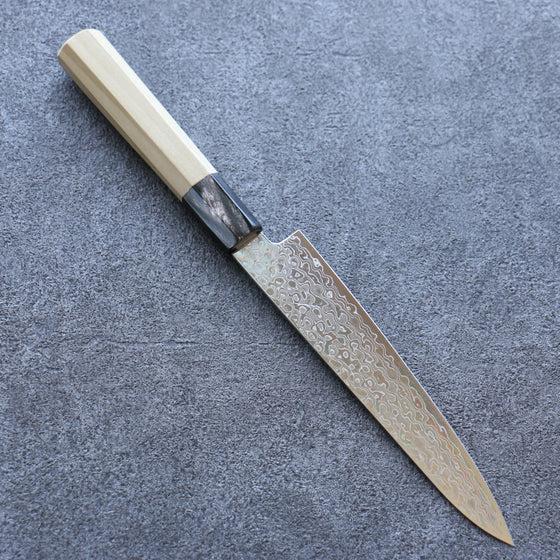 Misuzu AUS10 Damascus Migaki Finished Petty-Utility 150mm Magnolia Handle - Japanny - Best Japanese Knife