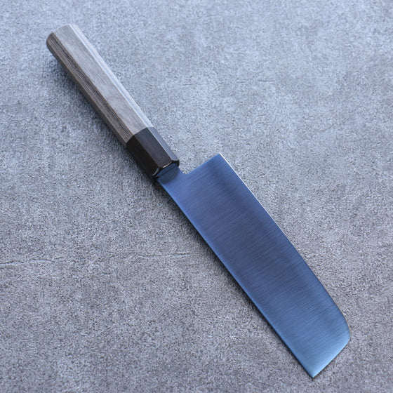 Seisuke SK-85鋼 Ion plating Nakiri 160mm Gray Pakka wood Handle - Japanny - Best Japanese Knife