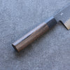 Shizu Gen VG10 Hammered Black Finished Gyuto 240mm Brown Pakka wood Handle - Japanny - Best Japanese Knife