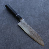 Seisuke AUS10 Mirror Crossed Santoku  180mm Black Pakka wood Handle - Japanny - Best Japanese Knife