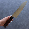 Seisuke AUS10 Mirror Crossed Santoku 180mm Brown Pakka wood Handle - Japanny - Best Japanese Knife