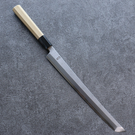 Kikuzuki White Steel No.2 Nashiji Sakimaru Takohiki 270mm Magnolia Handle - Japanny - Best Japanese Knife