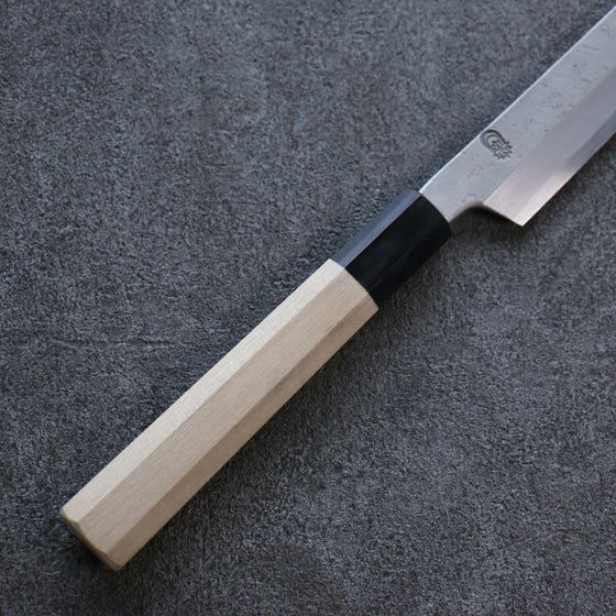 Kikuzuki White Steel No.2 Nashiji Sakimaru Takohiki 300mm Magnolia Handle - Japanny - Best Japanese Knife