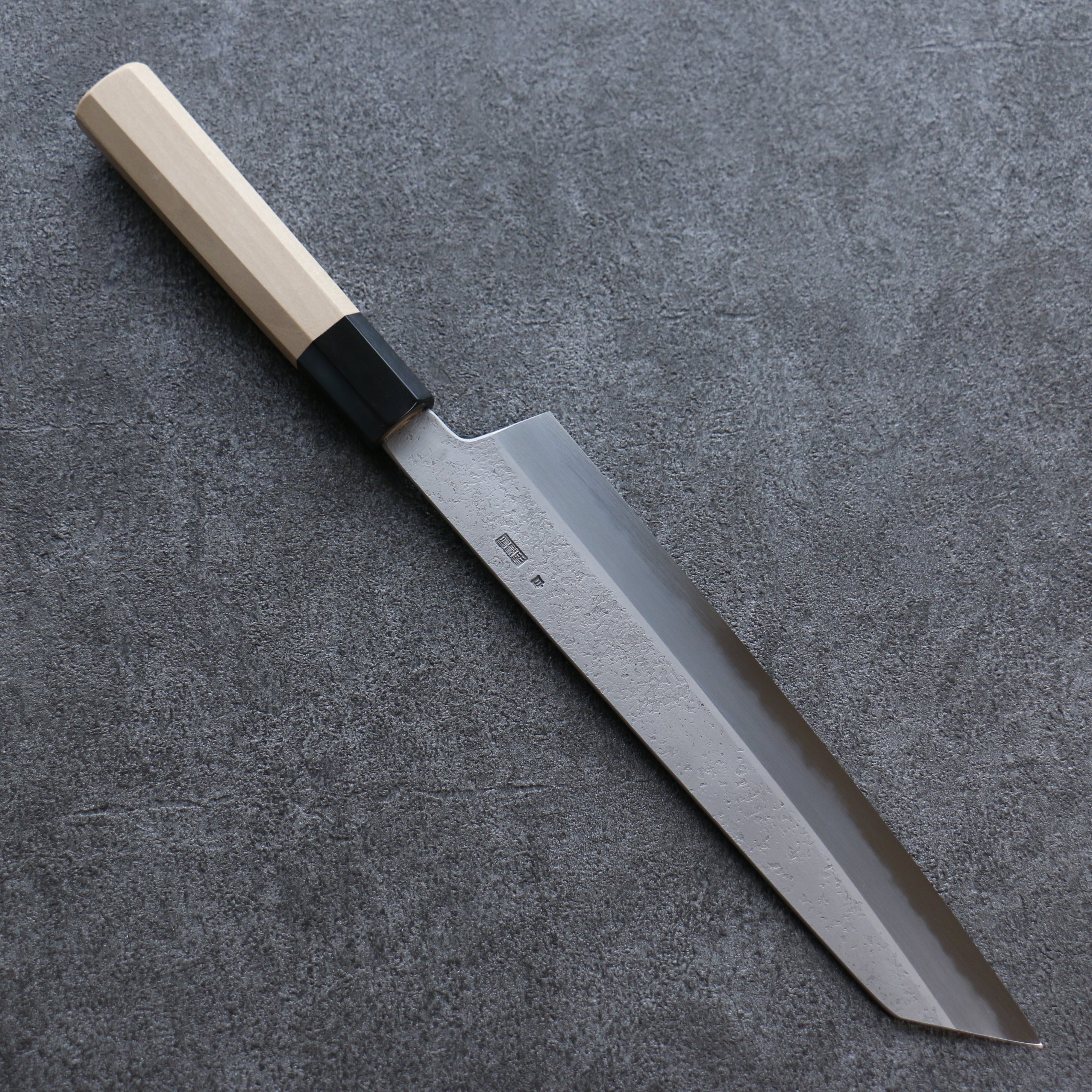 Kikuzuki White Steel No.2 Nashiji Kiritsuke Gyuto 240mm Magnolia Handle - Japanny - Best Japanese Knife