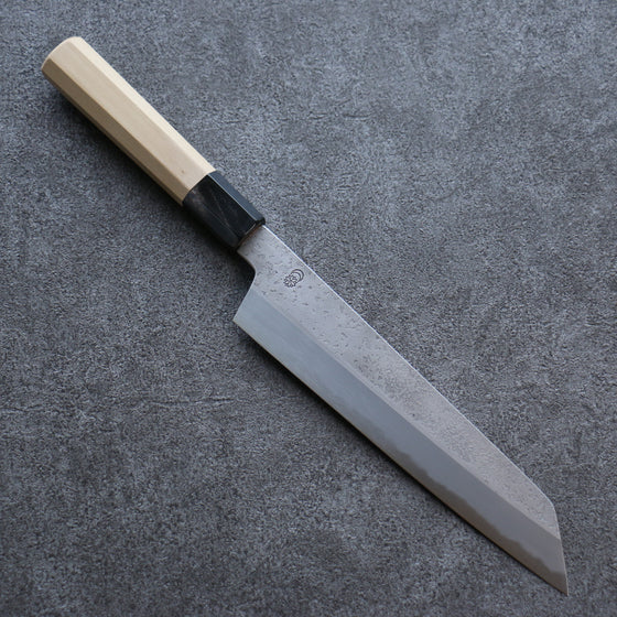 Kikuzuki White Steel No.2 Nashiji Kiritsuke Gyuto 210mm Magnolia Handle - Japanny - Best Japanese Knife