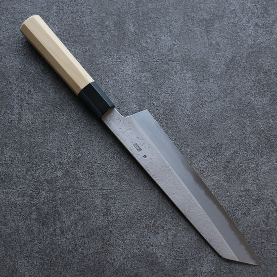 Kikuzuki White Steel No.2 Nashiji Kiritsuke Gyuto 210mm Magnolia Handle - Japanny - Best Japanese Knife