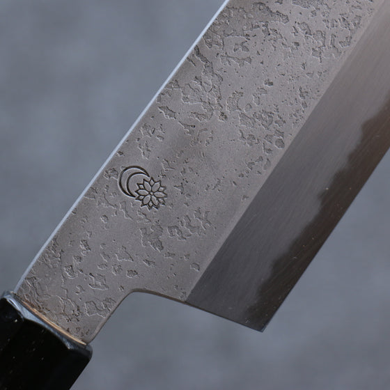 Kikuzuki White Steel No.2 Nashiji Santoku 180mm Magnolia Handle - Japanny - Best Japanese Knife