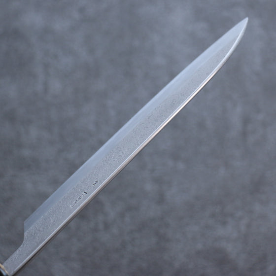 Kikuzuki White Steel No.2 Nashiji Santoku 180mm Magnolia Handle - Japanny - Best Japanese Knife